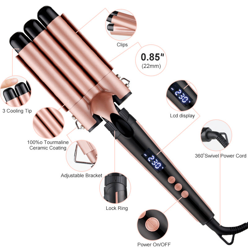 fer à boucler multifonction 5 en 1 avec tête interchangeable